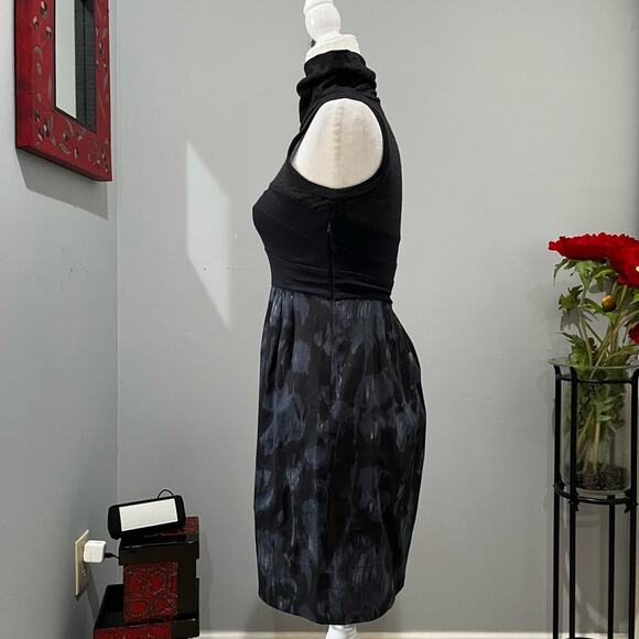 NEW Theory Wool Cotton Classic Tailored Structured Fit Flare Sleeveless Dress 0 - Picture 4 of 16